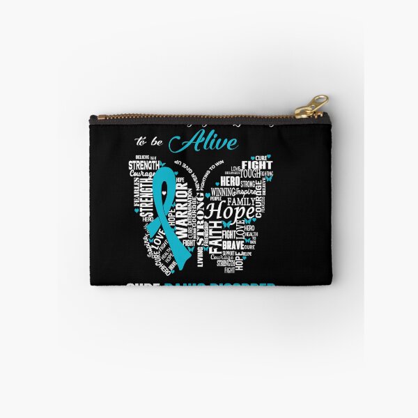 Item preview, Butterfly Ribbon Cure Panic Disorder Awareness designed and sold by Tadmab.