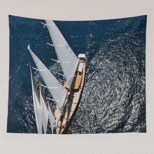 Artikelvorschau, aerial sailboat photography entworfen und verkauft von laikaincosmos.