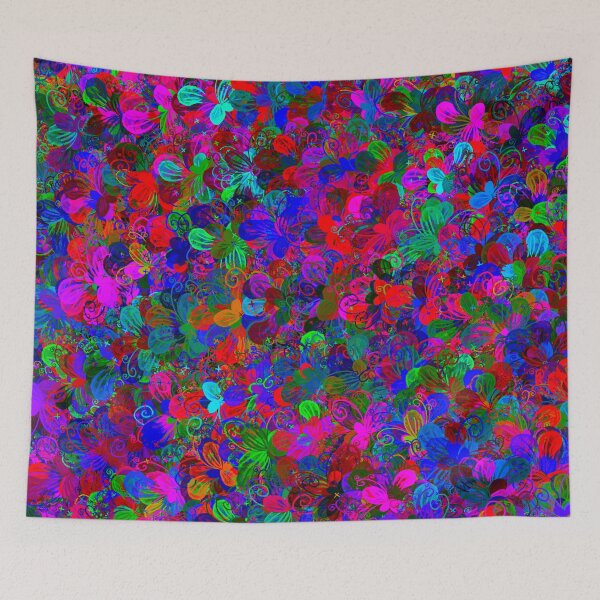 Item preview, Dark Floral Tapestry designed and sold by PanicDay.