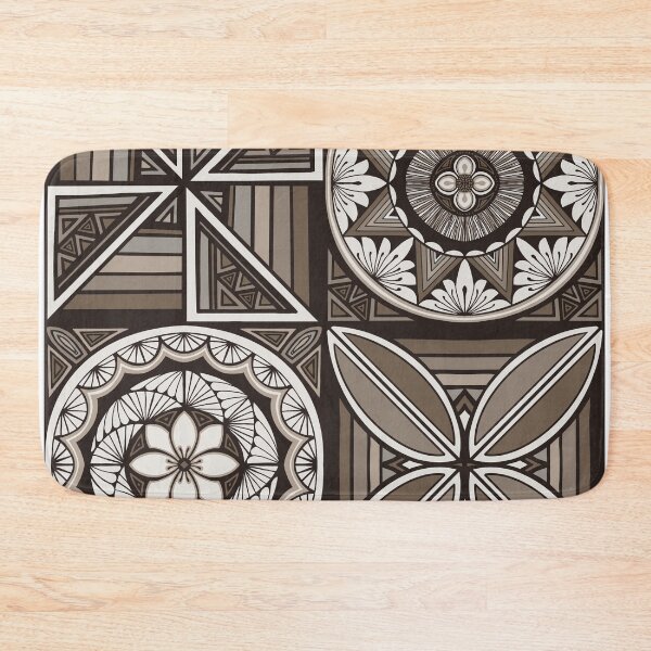 Item preview, Tapa patchwork - charcoal designed and sold by AprilAppleArt.