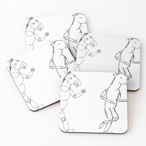 Item preview, deevolution of man horse drawing tv art designed and sold by sibleystudios.