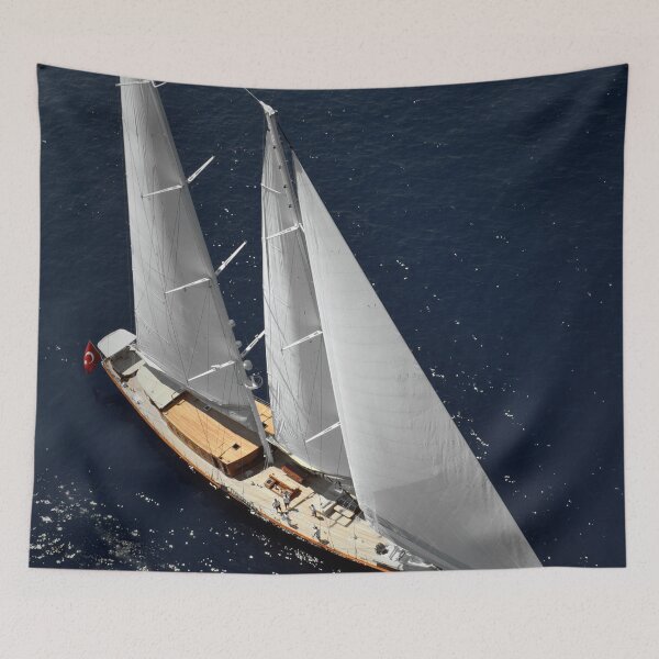 Artikelvorschau, aerial sailboat photography entworfen und verkauft von laikaincosmos.