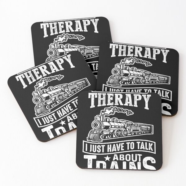 Item preview, I Don't Need Therapy Just Talk About Steam Trains Railroad designed and sold by TheTrainRoom.