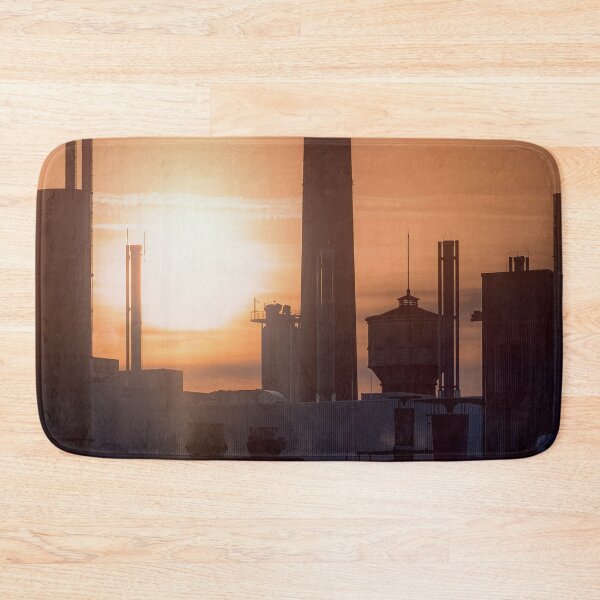 Item preview, Sunset at the factory designed and sold by CrazyShutter.
