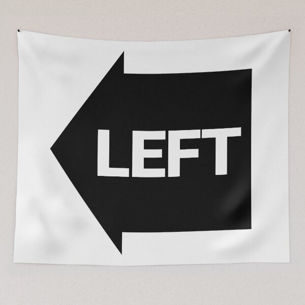 Item preview, Direction Arrow series - LEFT Black designed and sold by poly2mode.