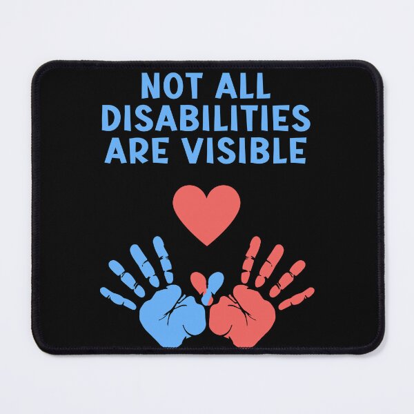 Item preview, Not All Disabilities Are Visible - Orange Blue Heart designed and sold by SilkenDove.