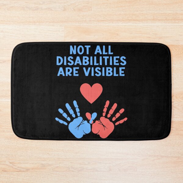 Item preview, Not All Disabilities Are Visible - Orange Blue Heart designed and sold by SilkenDove.