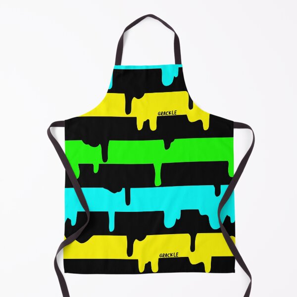 Item preview, Yellow Green and Blue Drippy Stripes designed and sold by JanGrackle.