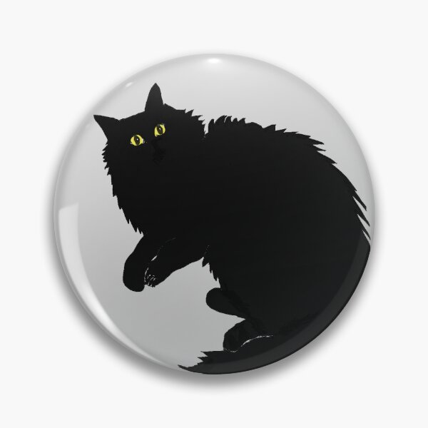 Item preview, Black fluffy cat designed and sold by miyakod.