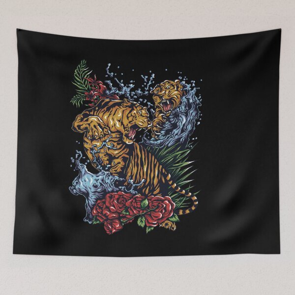 Item preview, Tiger Fight Graphic Design designed and sold by bitstudio.