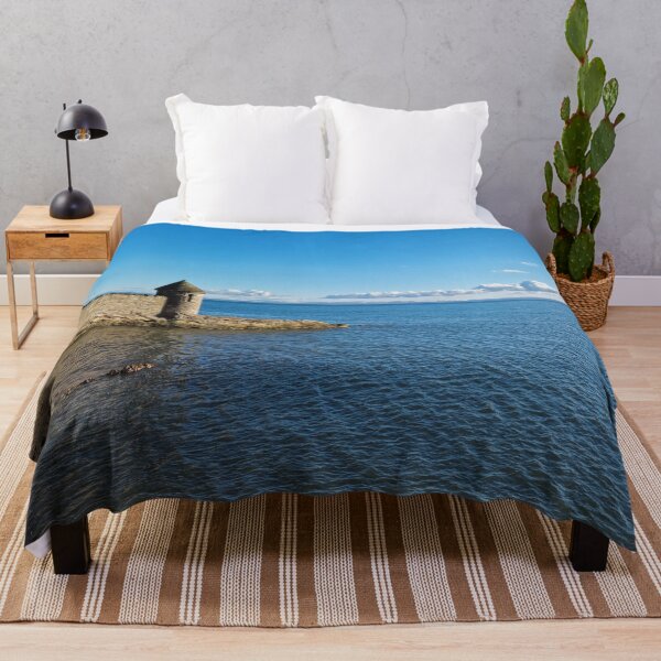 Item preview, Calm gentle sea at Ravenscraig Park watchtower in Kirkcaldy. designed and sold by S-and-W-4ever.