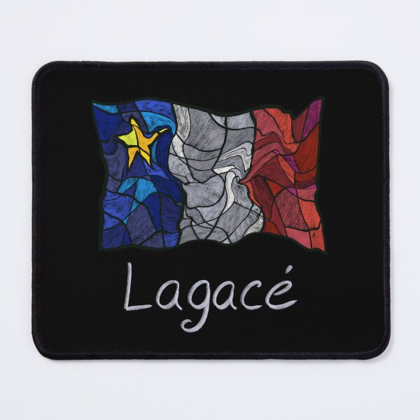 Item preview, Acadian Flag pastel liquid mosaic Lagacé - Drapeau acadien mosaïque liquide pastel vitrail Lagacé designed and sold by ColoursOfFrance.