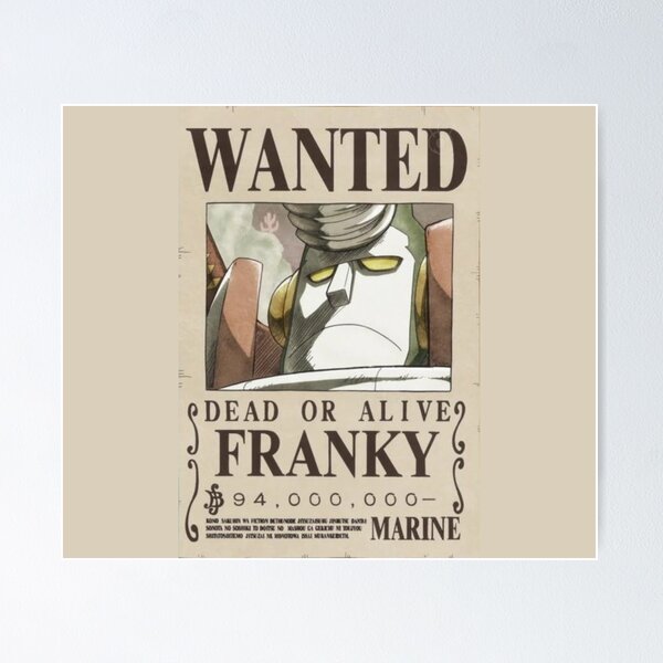 ONE PIECE - Poster Wanted Franky (52x35) GBYDCO235