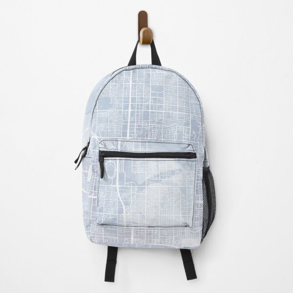 Item preview, Phoenix Skyline & Map Watercolor Navy Blue, Print by Zouzounio Art designed and sold by zouzounioart.