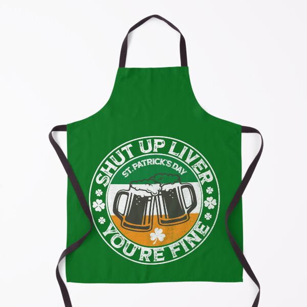 Item preview, funny shut up liver you're fine , shut up liver you are fine, patricks day flag, cheers gift designed and sold by SmileYreAmazing.