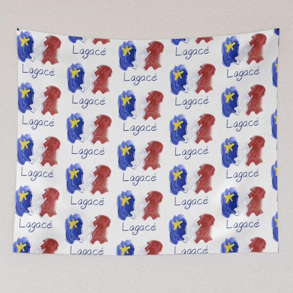 Artikelvorschau, Acadian Flag Pastel Liquid Lagacé - Drapeau Acadien Liquide Pastel Lagacé entworfen und verkauft von ColoursOfFrance.