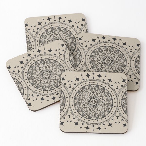 Item preview, Stars and Filigree, Monochromatic Mandala Sketch 021622.10 by Kristi Duggins designed and sold by Kristi Duggins.
