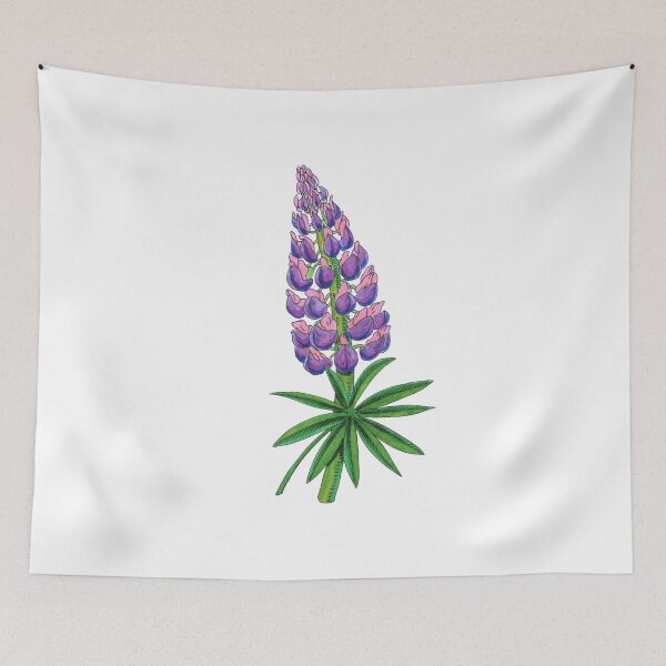 Item preview, Lupine Botanical Watercolor Flower designed and sold by Irina Sztukowski.
