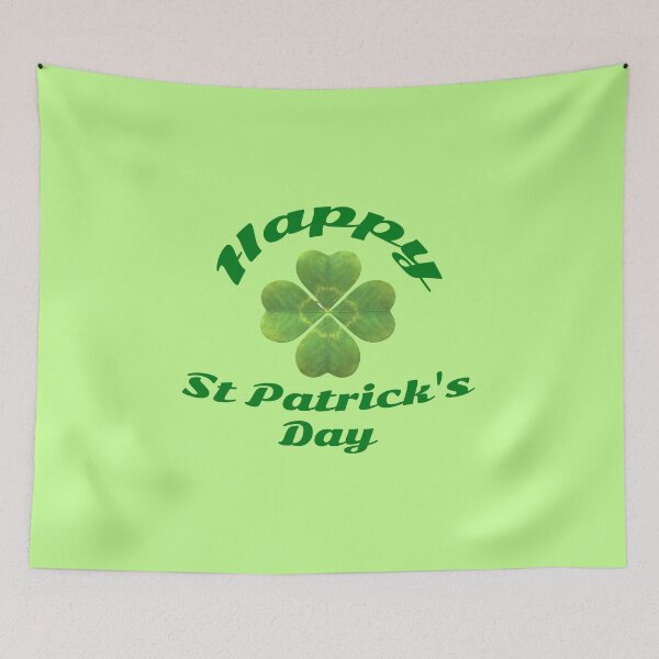Item preview, Happy St Patrick's Day Four Leaf Clover designed and sold by MottoDigging.