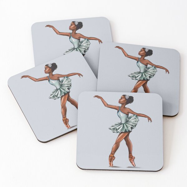 Item preview, African American Ballerina, black woman  dancing tutu  - brown skin girl love ballet dance designed and sold by Artonmytee.