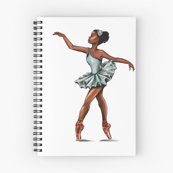 Item preview, African American Ballerina, black woman  dancing tutu  - brown skin girl love ballet dance designed and sold by Artonmytee.