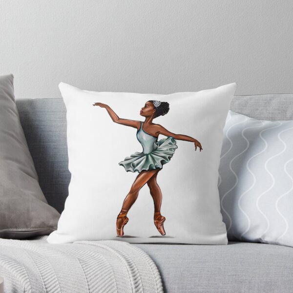 Item preview, African American Ballerina, black woman  dancing tutu  - brown skin girl love ballet dance designed and sold by Artonmytee.