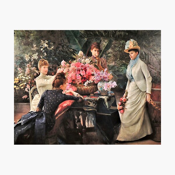 Item preview, Spring Flowers by Julius LeBlanc Stewart 1890 designed and sold by LoveSeasonz.