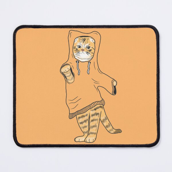 Artikelvorschau, Hoodie-Katze entworfen und verkauft von GeekPopDesigns.