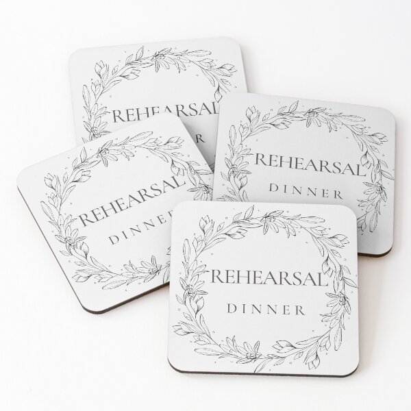 Item preview, Minimalist Circle Rehearsal Dinner Sign designed and sold by indepthdesigns.