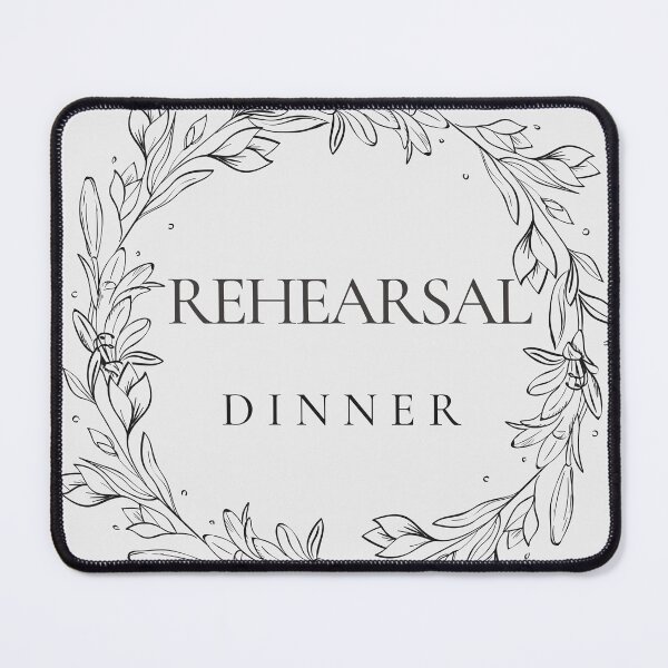 Item preview, Minimalist Circle Rehearsal Dinner Sign designed and sold by indepthdesigns.