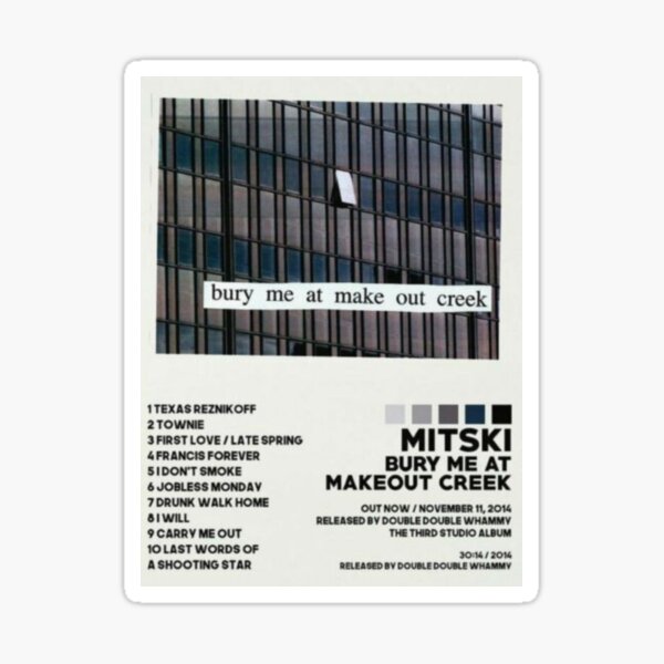 mitski bury me at make out creek tour sticker Sticker