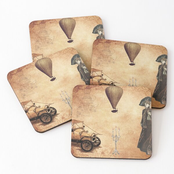 Item preview, Vintage Steampunk Elegant Lady World Map designed and sold by silviaol.