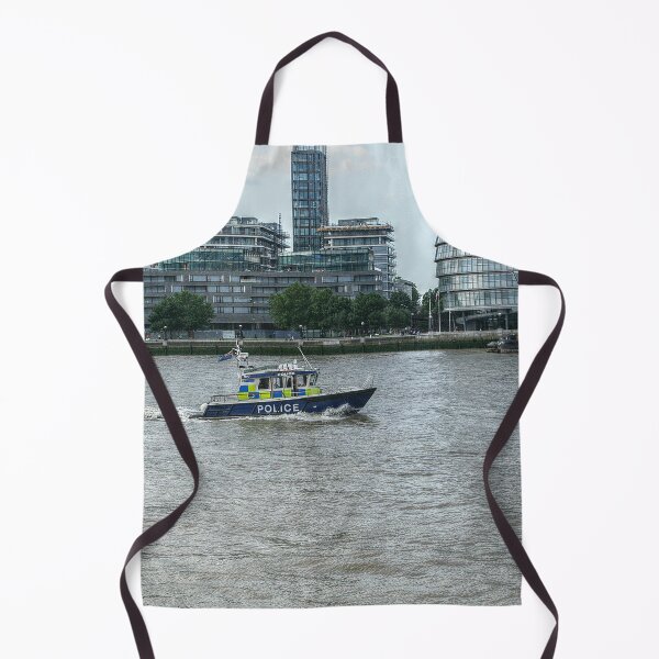 Item preview, Police Boat Cruising Past City Hall designed and sold by SarahEL17.