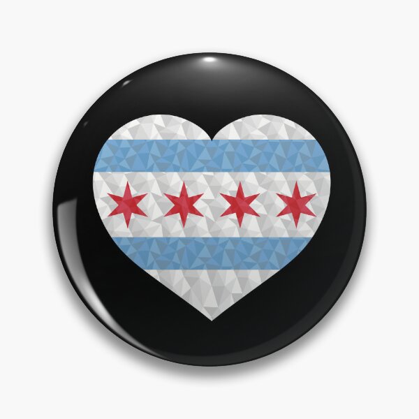 Item preview, I Love Chicago - Heart & Flag designed and sold by JumpSeatDesign.