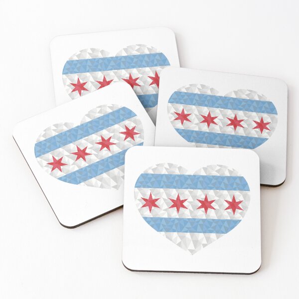 Item preview, I Love Chicago - Heart & Flag designed and sold by JumpSeatDesign.