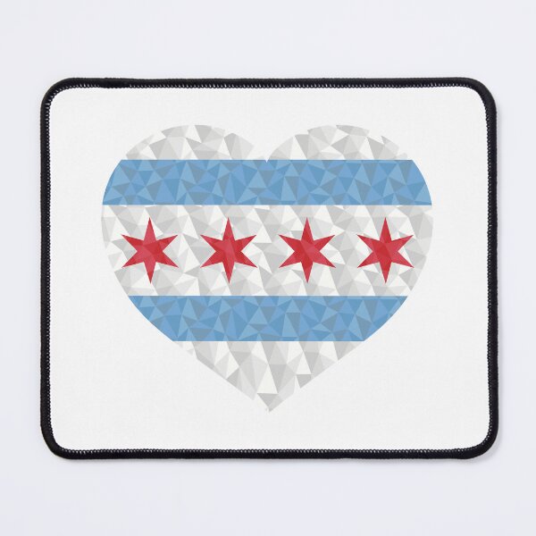 Item preview, I Love Chicago - Heart & Flag designed and sold by JumpSeatDesign.