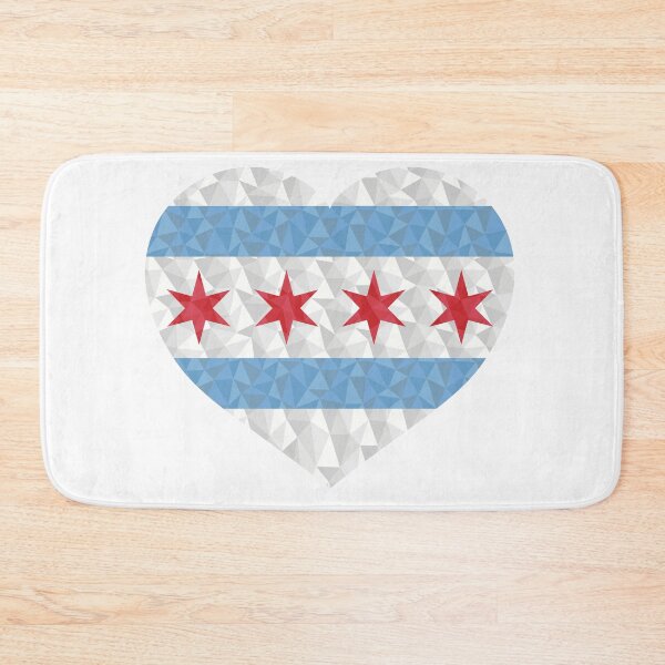 Item preview, I Love Chicago - Heart & Flag designed and sold by JumpSeatDesign.