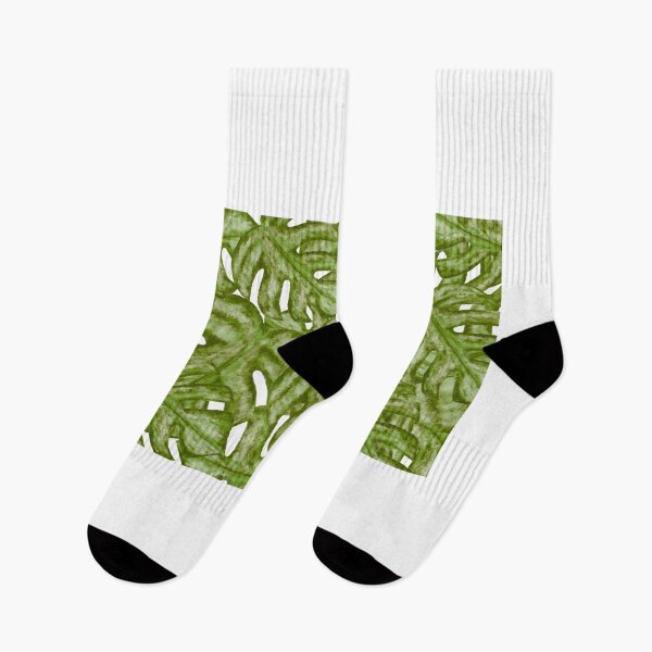 Item preview, Green tropical monstera leaves abstract spring summer nature background  designed and sold by Pongbun Sangkaew.