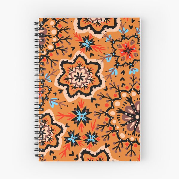 Item preview, Patterned Floral Print on Orange Background designed and sold by PinHookPrincess.