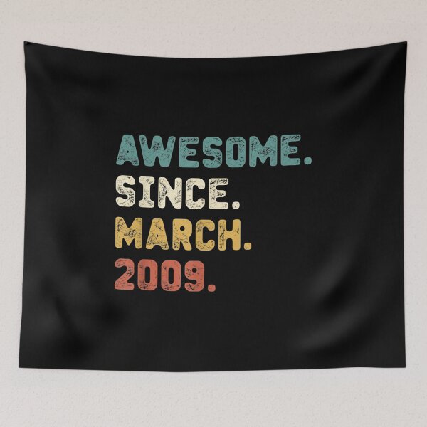 Item preview, 13 Years Old Gifts Awesome Since March 2009 13th Birthday  designed and sold by laurenm233.