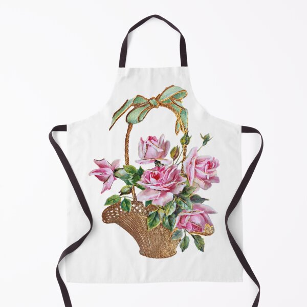 Item preview, Elegant Vintage Basket of Pink Roses designed and sold by silviaol.