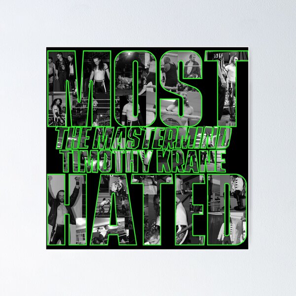Item preview, Most Hated Black and White Green Outline designed and sold by timothykrane.
