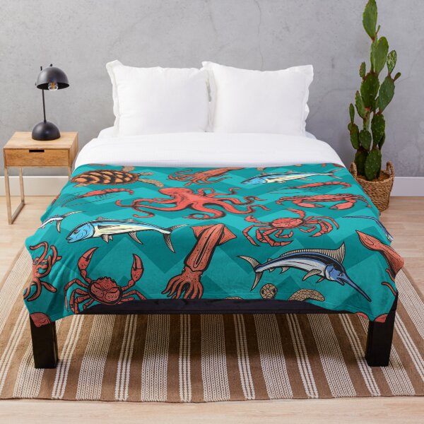 Item preview, Sea Creatures and Chevron Print designed and sold by PinHookPrincess.