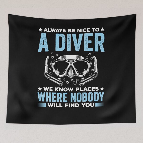 Item preview, Always Be Nice To A Diver Shirt, Scuba Diver Shirt, Submarine Driver Shirt, Scuba Driving Shirt, Diving Deep Water Shirt, Scuba Gear Shirt designed and sold by aymob.