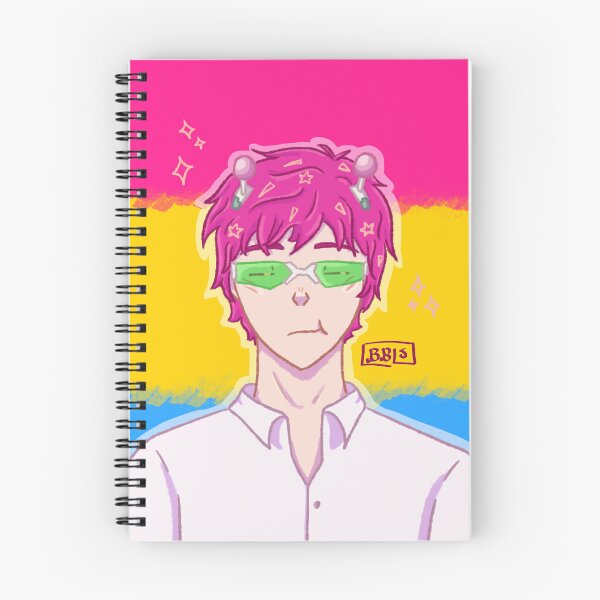 Aperçu de l'œuvre Saiki K fierté pansexuelle créée et vendue par BubblesDoesArt.