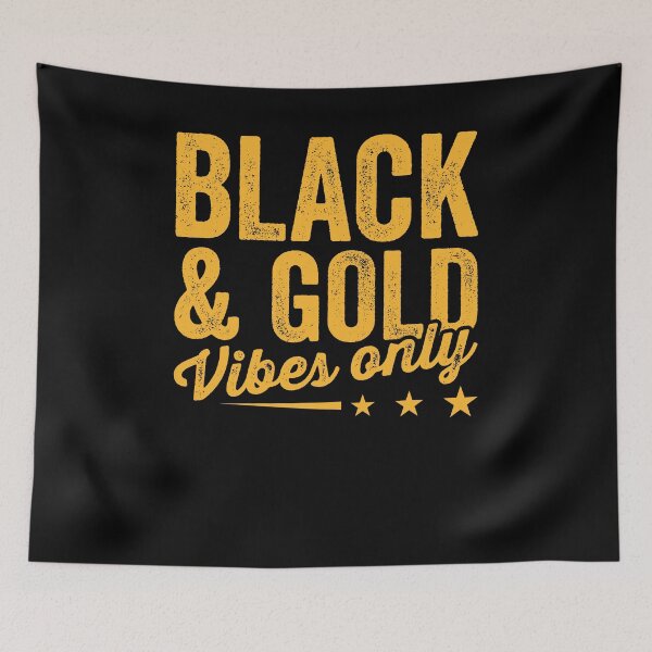 Item preview, Black & Gold Vibes Only Shirt, Black And Gold Game Day Group Shirt, High School Or College Sports Fan, Football Volleyball Baseball Shirt designed and sold by aymob.