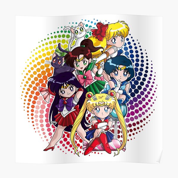Sailor moon - Chibi Candy Edit. (White) Poster