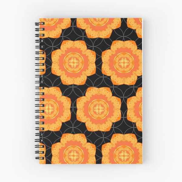 Item preview, Small Orange Medallion Print designed and sold by PinHookPrincess.