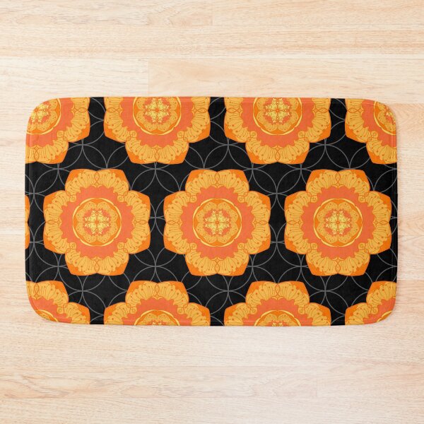 Item preview, Small Orange Medallion Print designed and sold by PinHookPrincess.