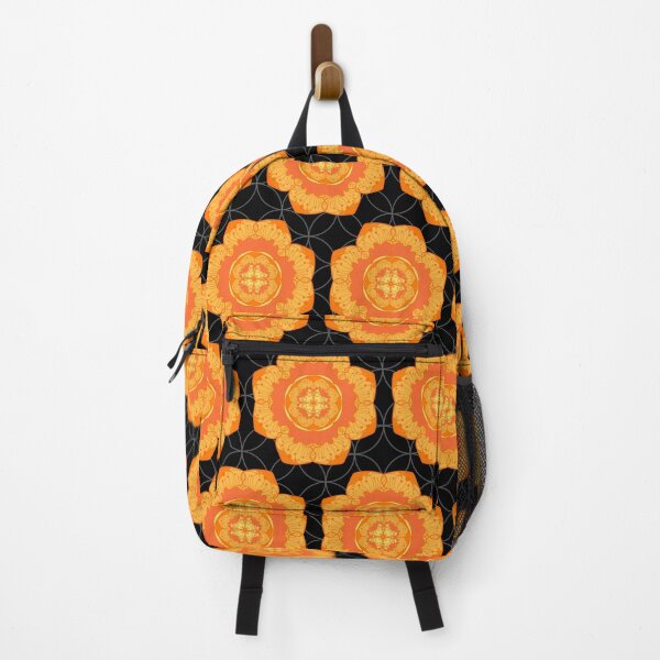 Item preview, Small Orange Medallion Print designed and sold by PinHookPrincess.